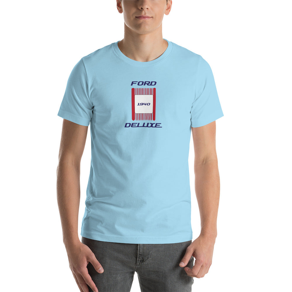 Unisex t-shirt Kukloso 1940 Ford Deluxe Parking Light Red- Light - Free Shipping