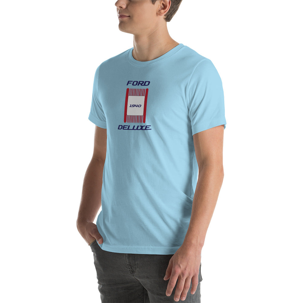 Unisex t-shirt Kukloso 1940 Ford Deluxe Parking Light Red- Light - Free Shipping