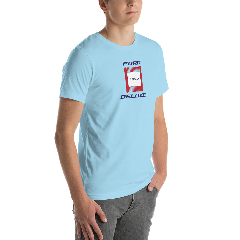 Unisex t-shirt Kukloso 1940 Ford Deluxe Parking Light Red- Light - Free Shipping