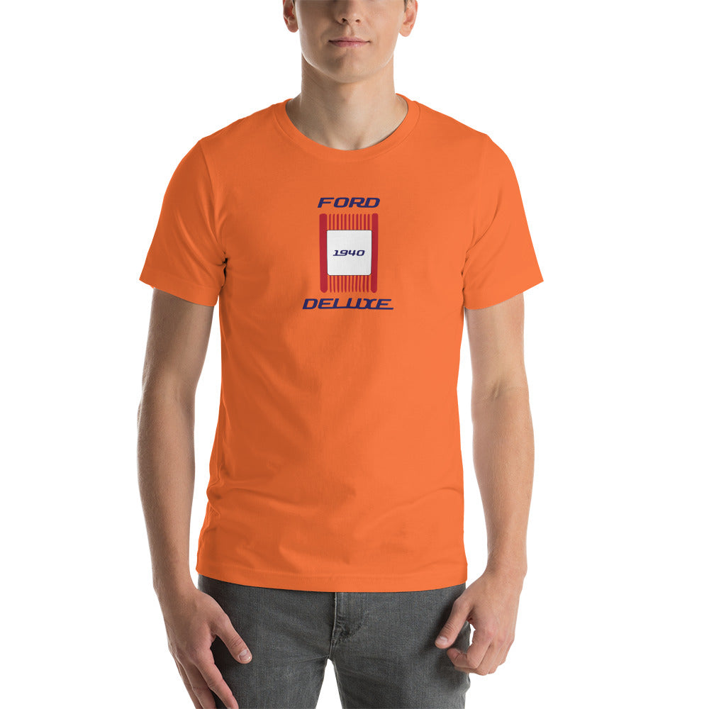 Unisex t-shirt Kukloso 1940 Ford Deluxe Parking Light Red- Light - Free Shipping