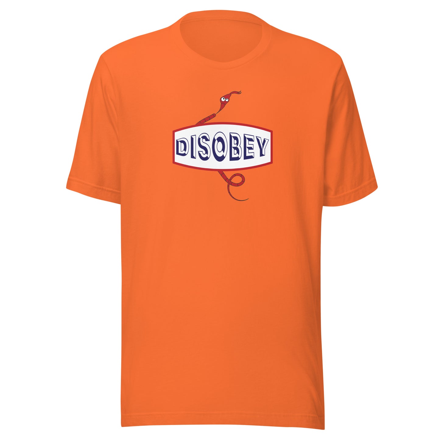 Unisex t-shirt Kukloso Disobey Red White Blue - Free Shipping