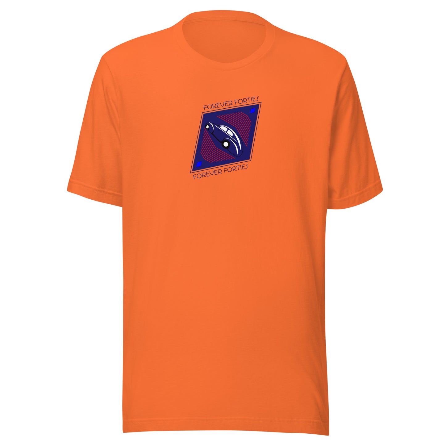 Unisex t-shirt Kukloso Forever Forties Angled Diamond Navy No 1 - Free Shipping