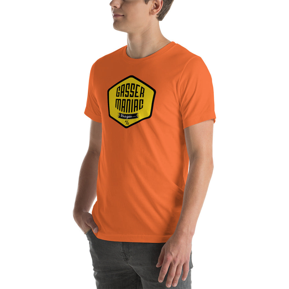 Unisex t-shirt Kukloso Gasser-Maniac Yellow - Free Shipping