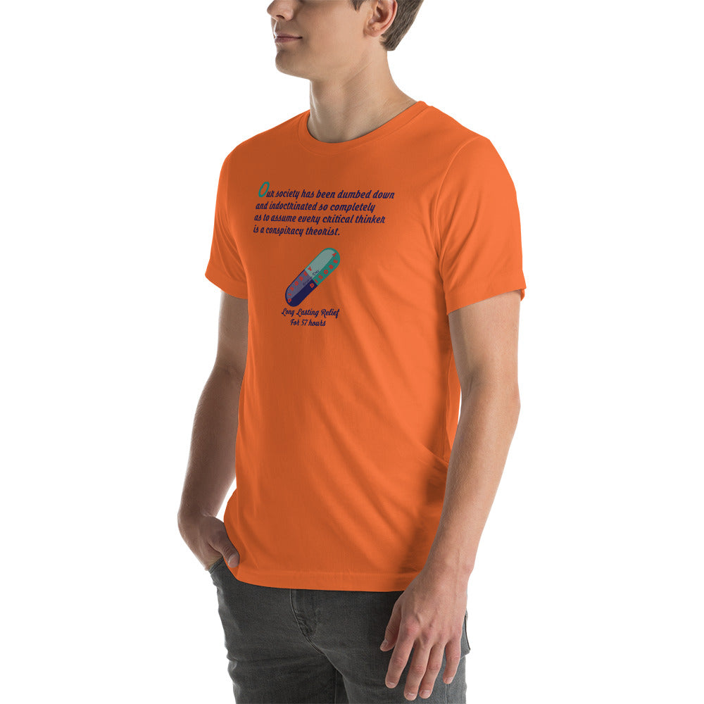 Unisex t-shirt Kukloso Disobey ' Critical thinker... ' Logo Light - Free Shipping