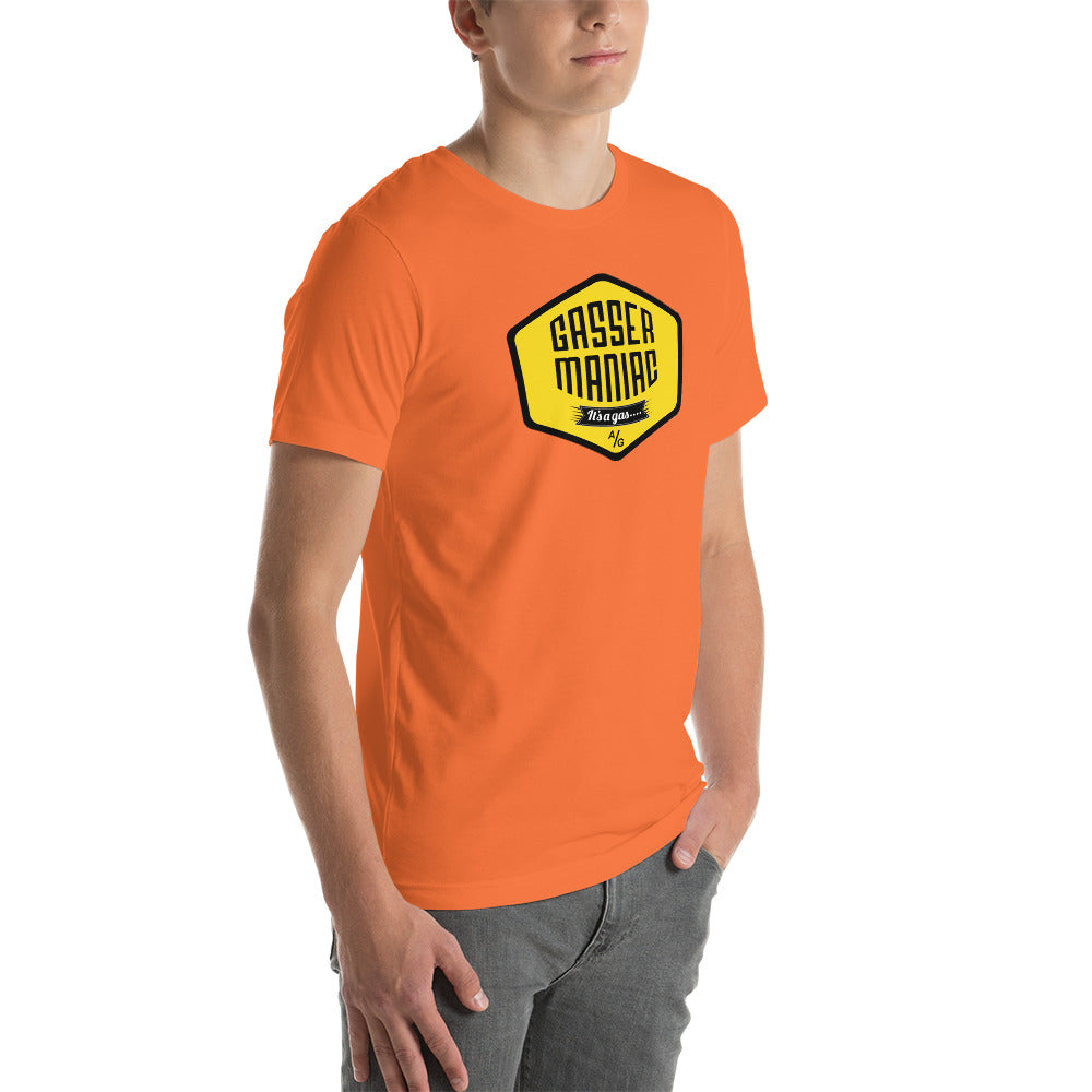 Unisex t-shirt Kukloso Gasser-Maniac Yellow - Free Shipping