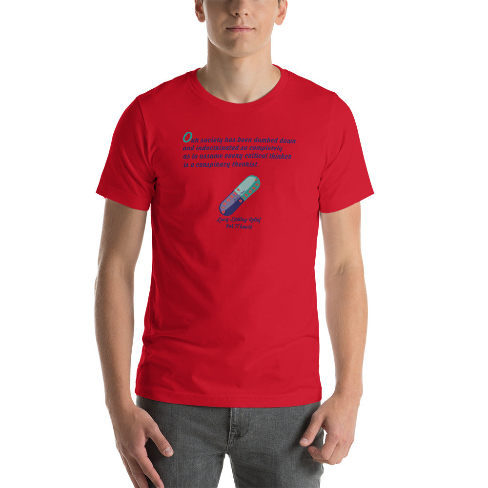 Unisex t-shirt Kukloso Disobey ' Critical thinker... ' Logo Light - Free Shipping