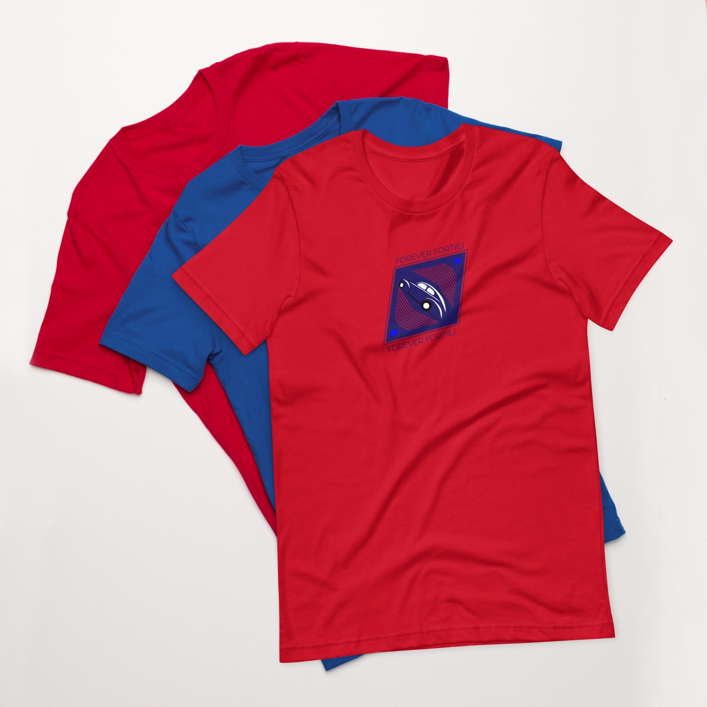 Unisex t-shirt Kukloso Forever Forties Angled Diamond Navy No 1 - Free Shipping