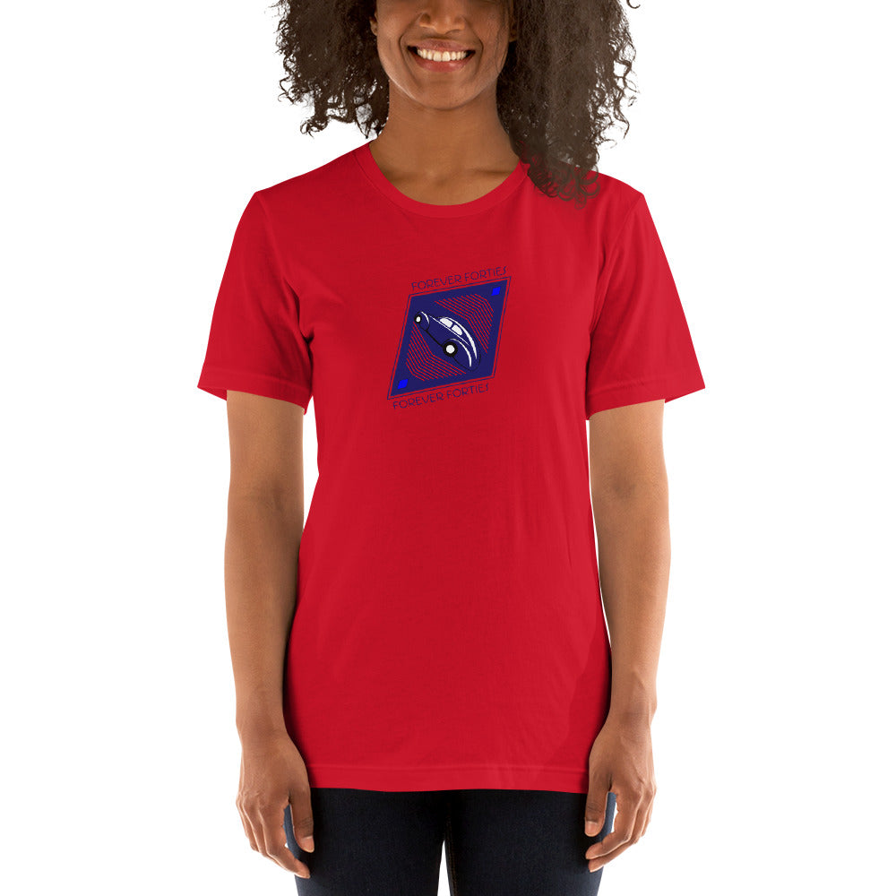 Unisex t-shirt Kukloso Forever Forties Angled Diamond Navy No 1 - Free Shipping
