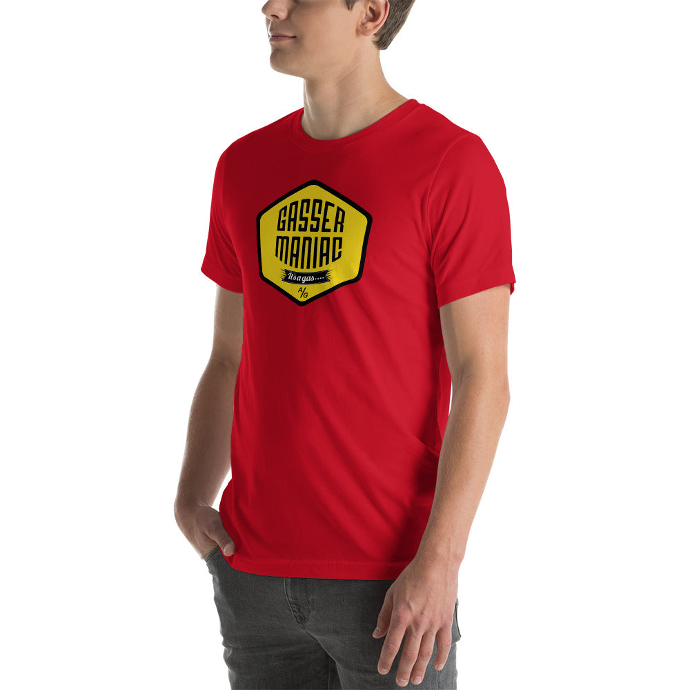 Unisex t-shirt Kukloso Gasser-Maniac Yellow - Free Shipping
