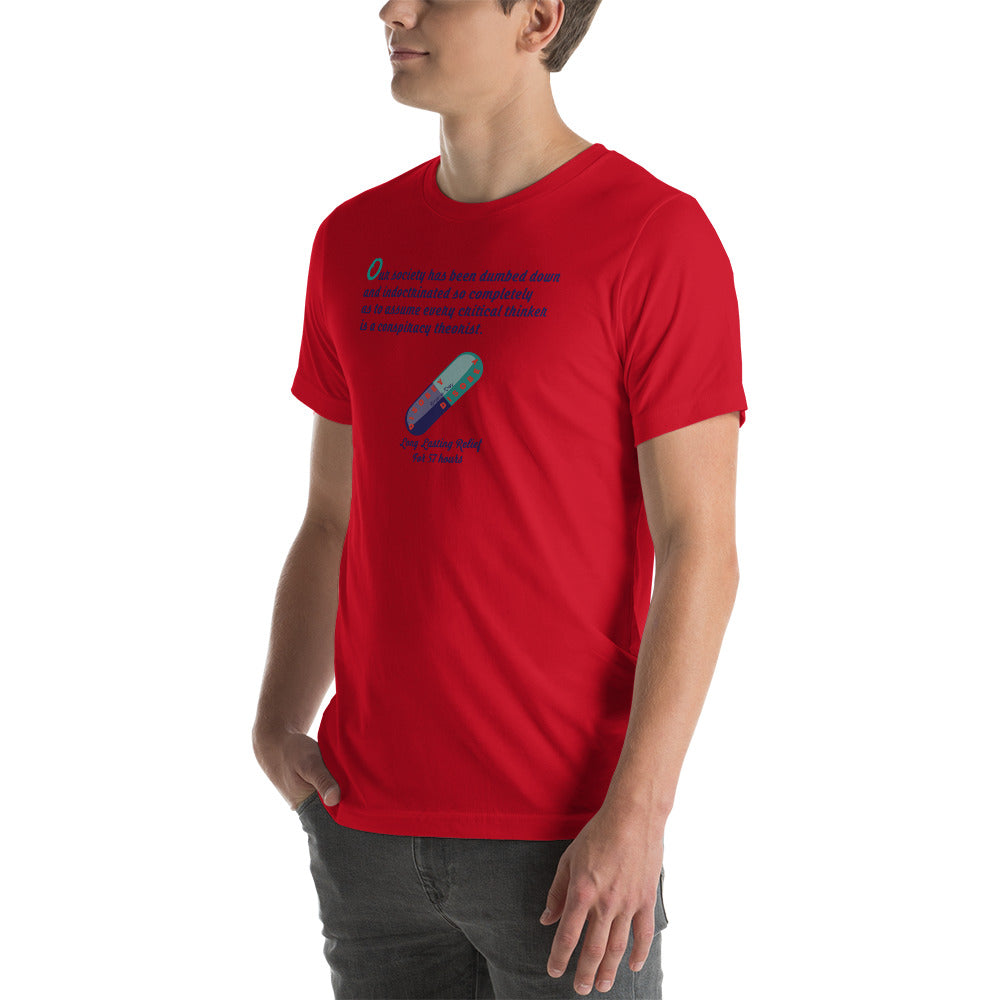 Unisex t-shirt Kukloso Disobey ' Critical thinker... ' Logo Light - Free Shipping