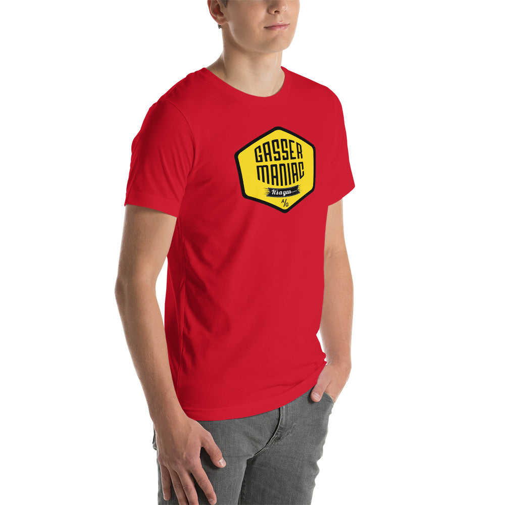 Unisex t-shirt Kukloso Gasser-Maniac Yellow - Free Shipping