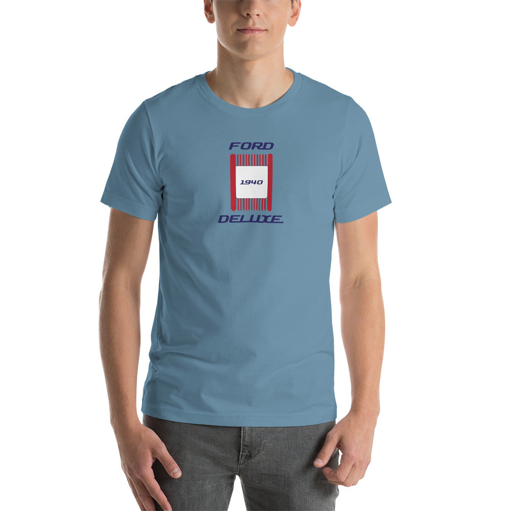 Unisex t-shirt Kukloso 1940 Ford Deluxe Parking Light Red- Light - Free Shipping