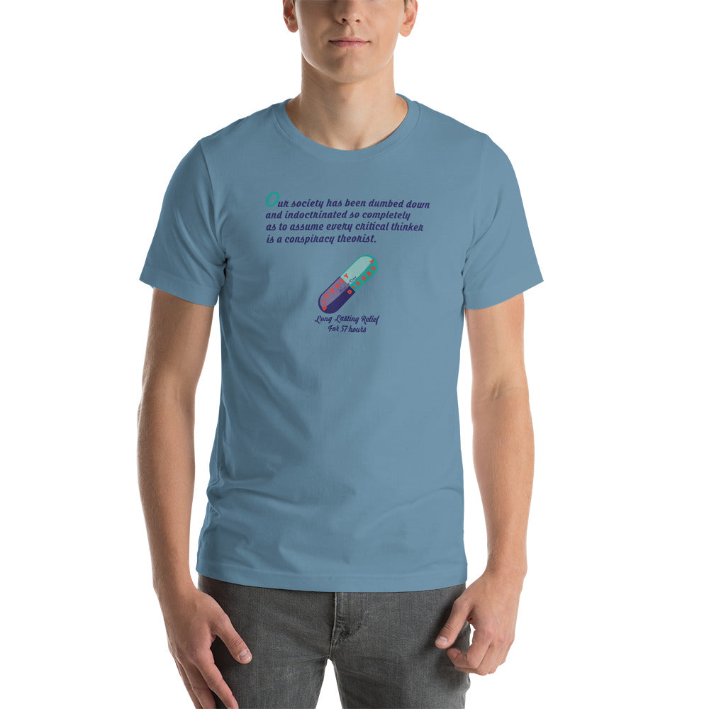 Unisex t-shirt Kukloso Disobey ' Critical thinker... ' Logo Light - Free Shipping