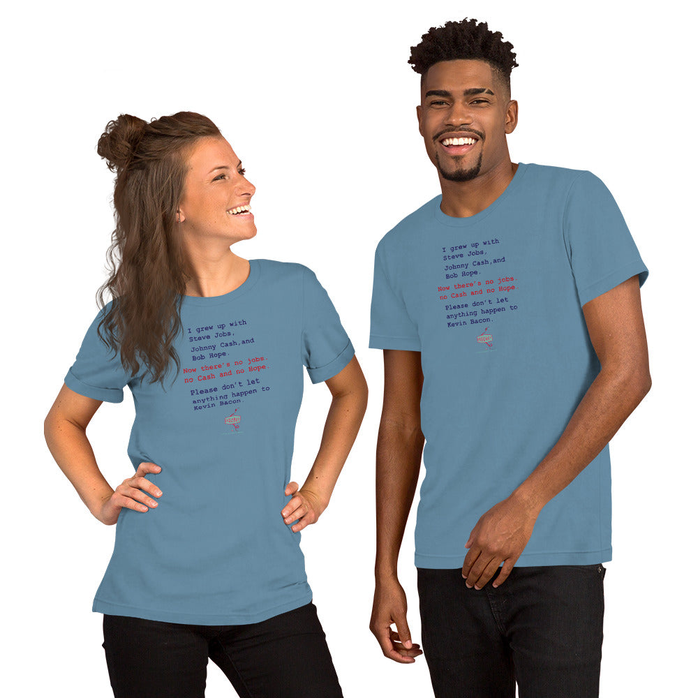 Unisex t-shirt Kukloso Disobey ' No Jobs, No Cash...' Logo Light - Free Shipping