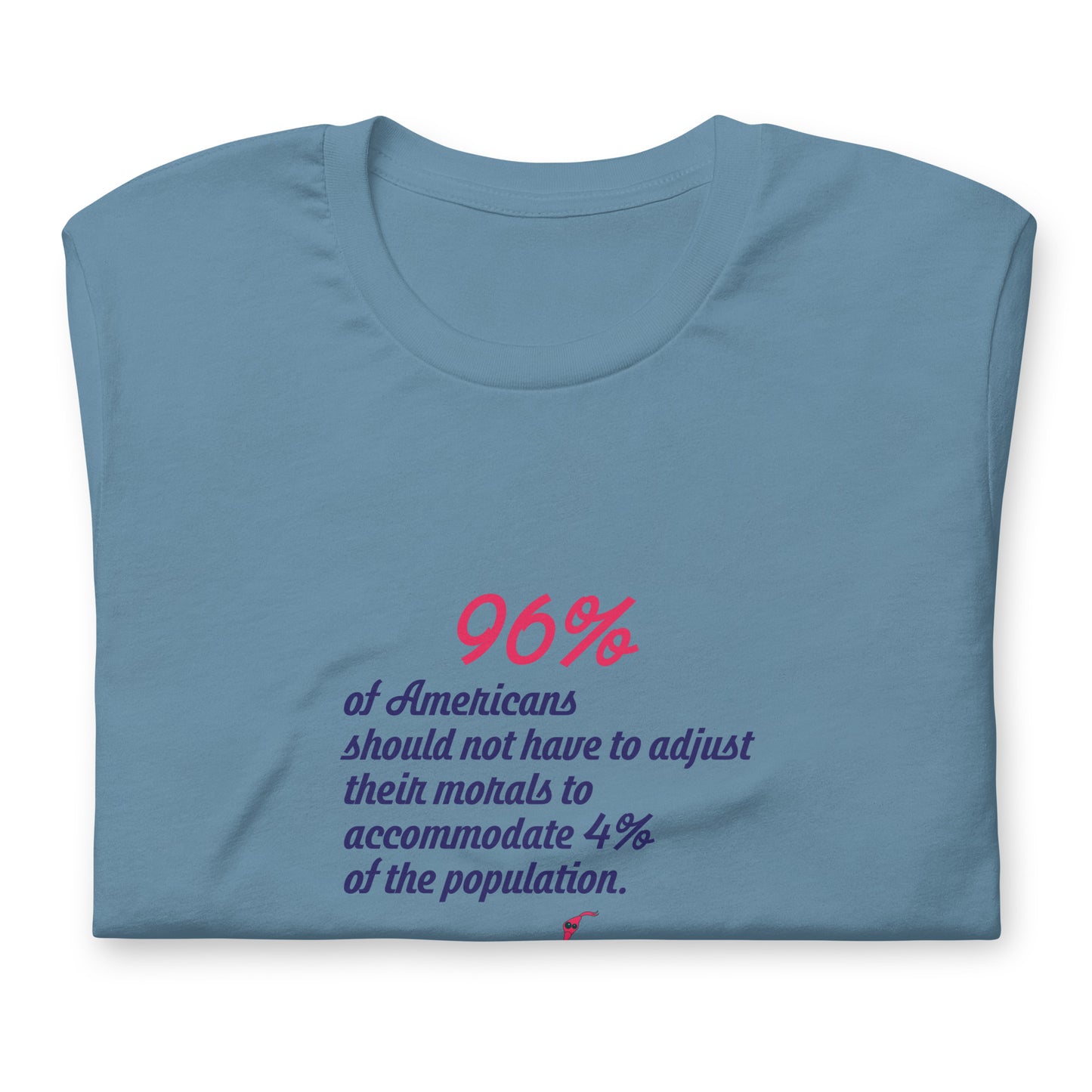 Unisex t-shirt Kukloso Disobey 'The 96%' Logo Light - Free Shipping