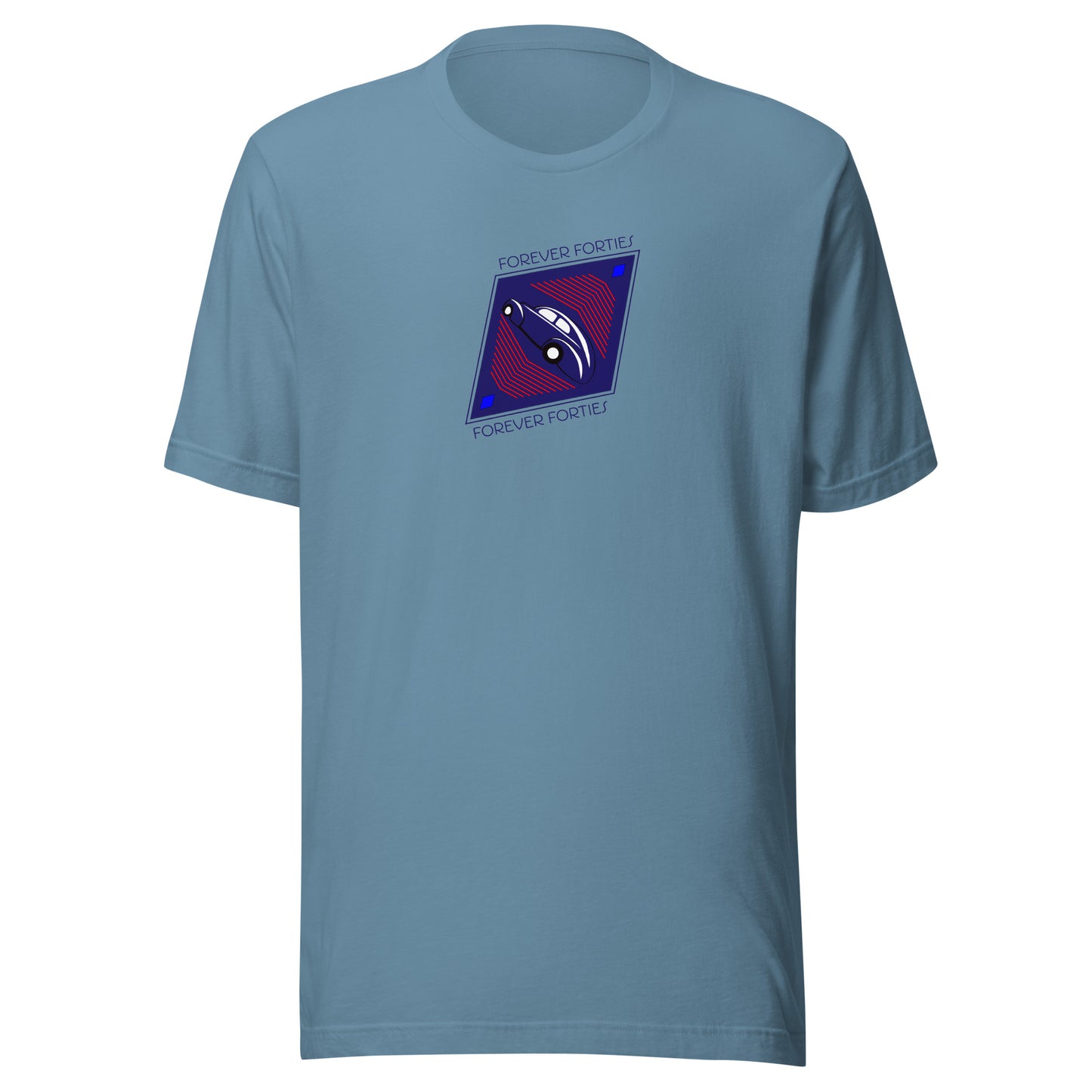 Unisex t-shirt Kukloso Forever Forties Angled Diamond Navy No 1 - Free Shipping