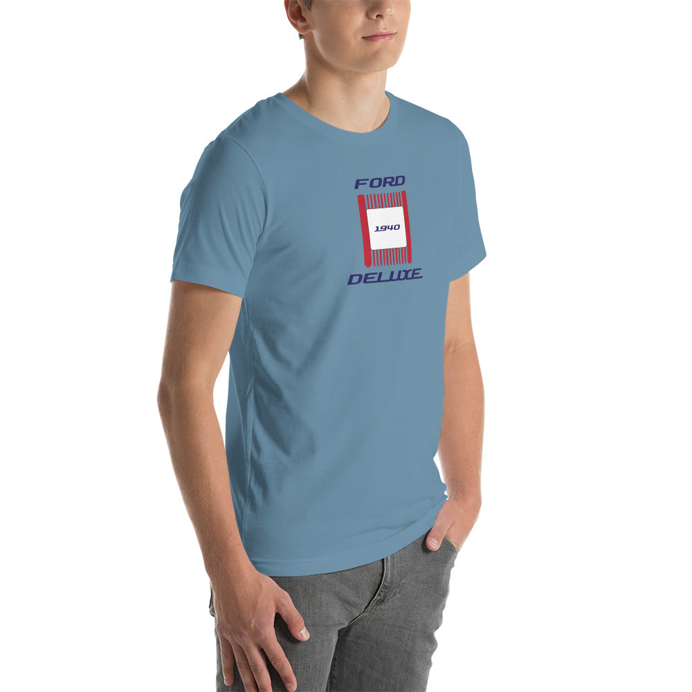 Unisex t-shirt Kukloso 1940 Ford Deluxe Parking Light Red- Light - Free Shipping