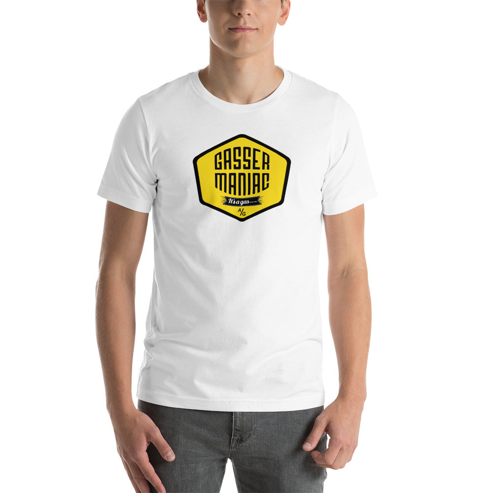 Unisex t-shirt Kukloso Gasser-Maniac Yellow - Free Shipping