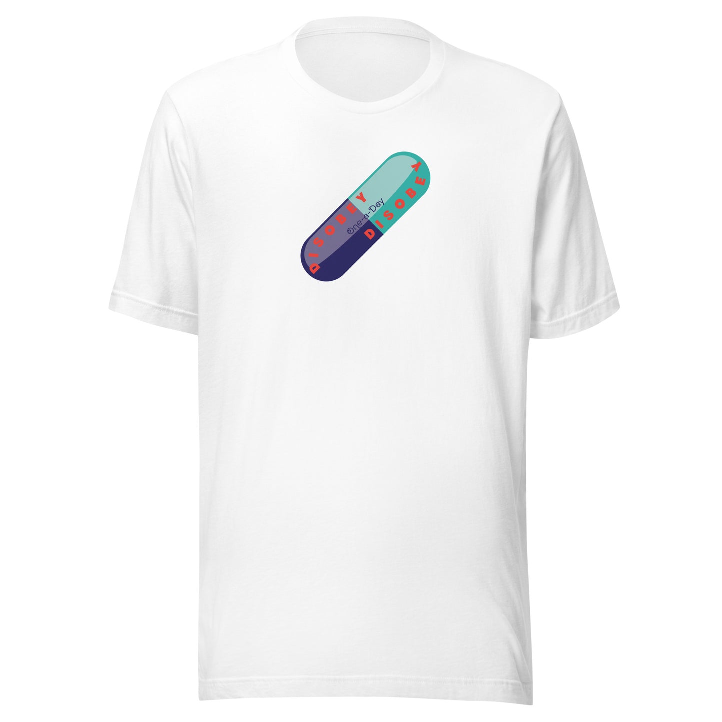 Unisex t-shirt Kukloso Disobey 'Once-a-Day' Logo - Free Shipping