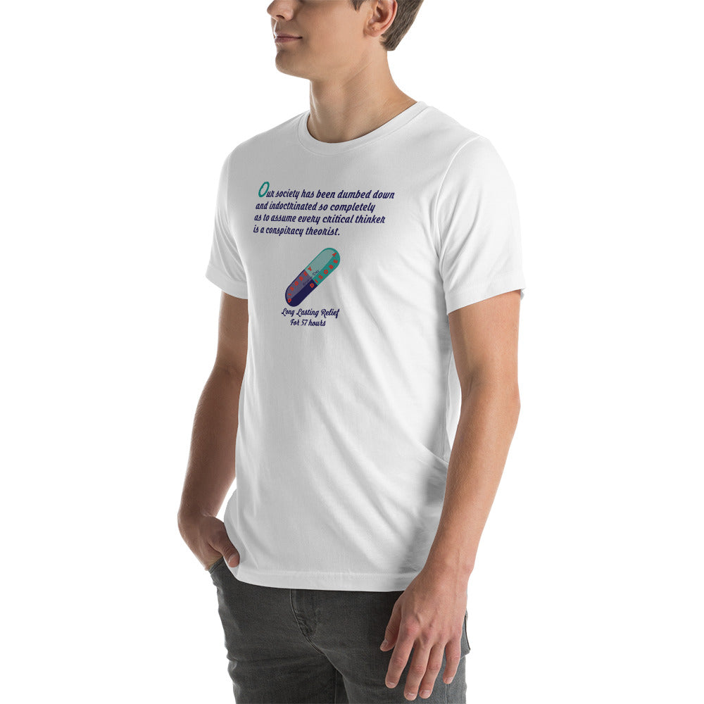 Unisex t-shirt Kukloso Disobey ' Critical thinker... ' Logo Light - Free Shipping