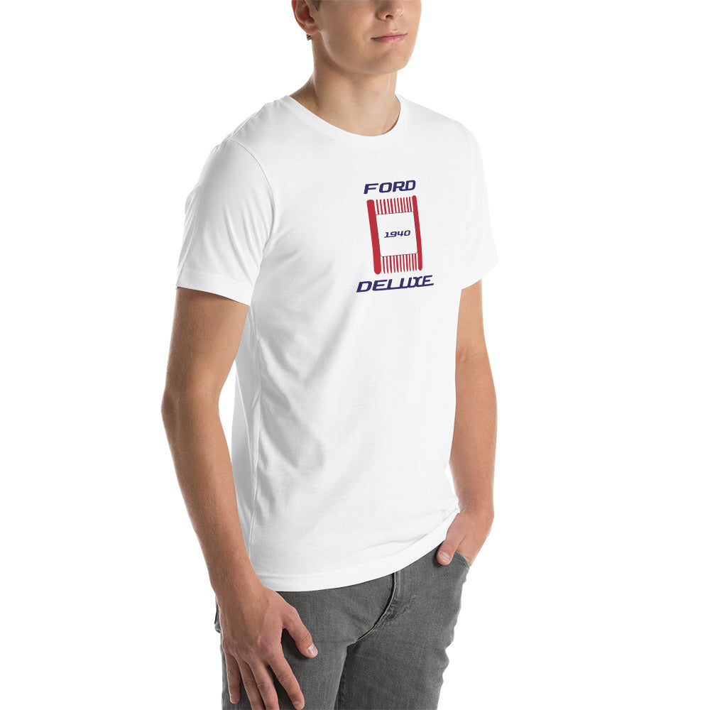 Unisex t-shirt Kukloso 1940 Ford Deluxe Parking Light Red- Light - Free Shipping