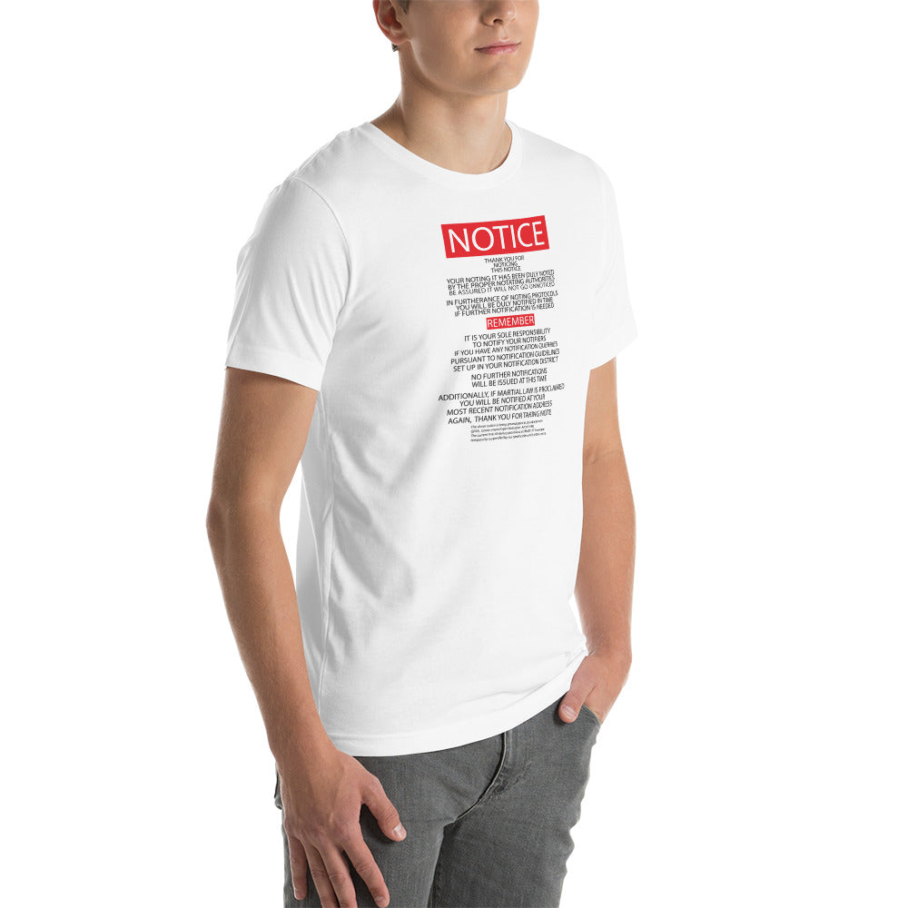 Unisex t-shirt Kukloso ' The Mother of all Notices ' Light - Free Shipping
