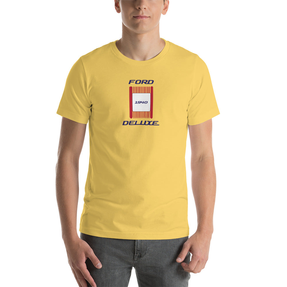 Unisex t-shirt Kukloso 1940 Ford Deluxe Parking Light Red- Light - Free Shipping