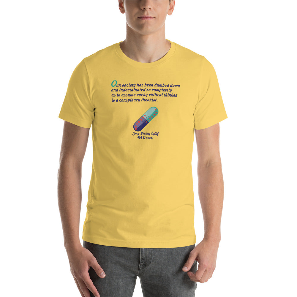 Unisex t-shirt Kukloso Disobey ' Critical thinker... ' Logo Light - Free Shipping