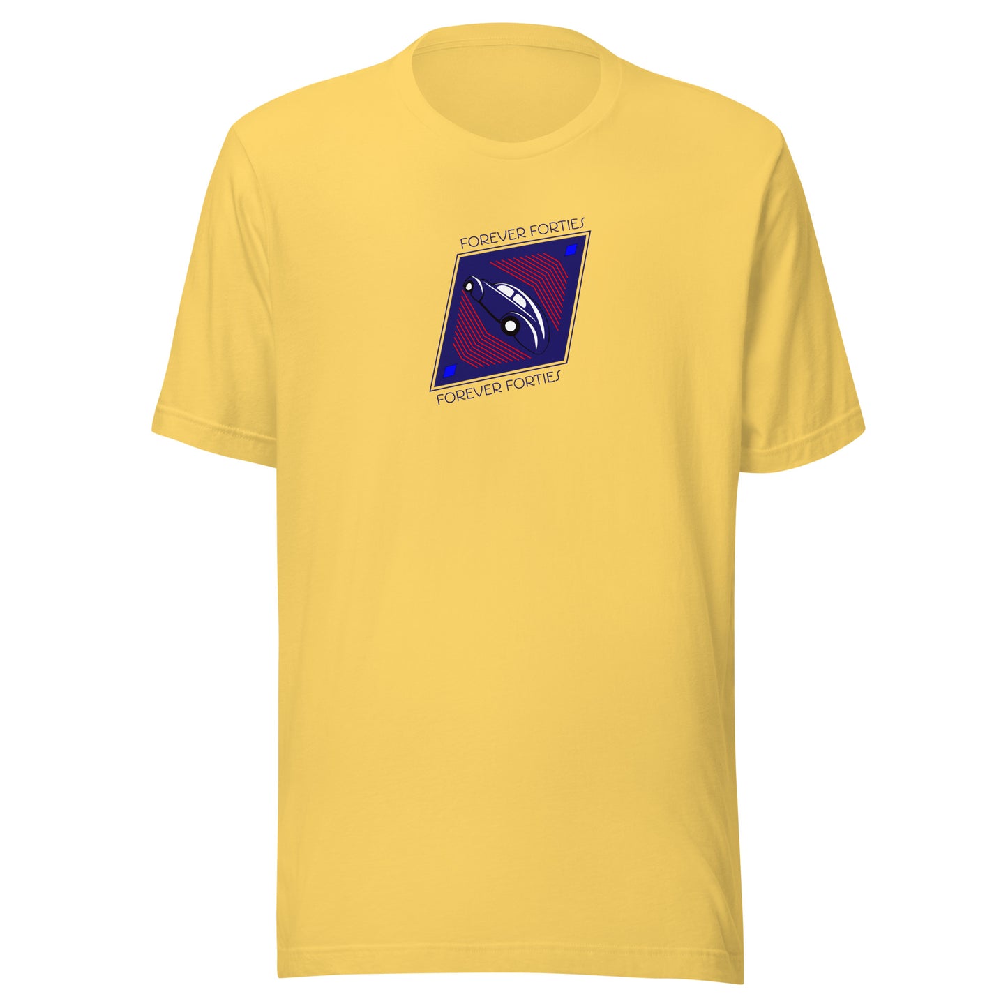 Unisex t-shirt Kukloso Forever Forties Angled Diamond Navy No 1 - Free Shipping