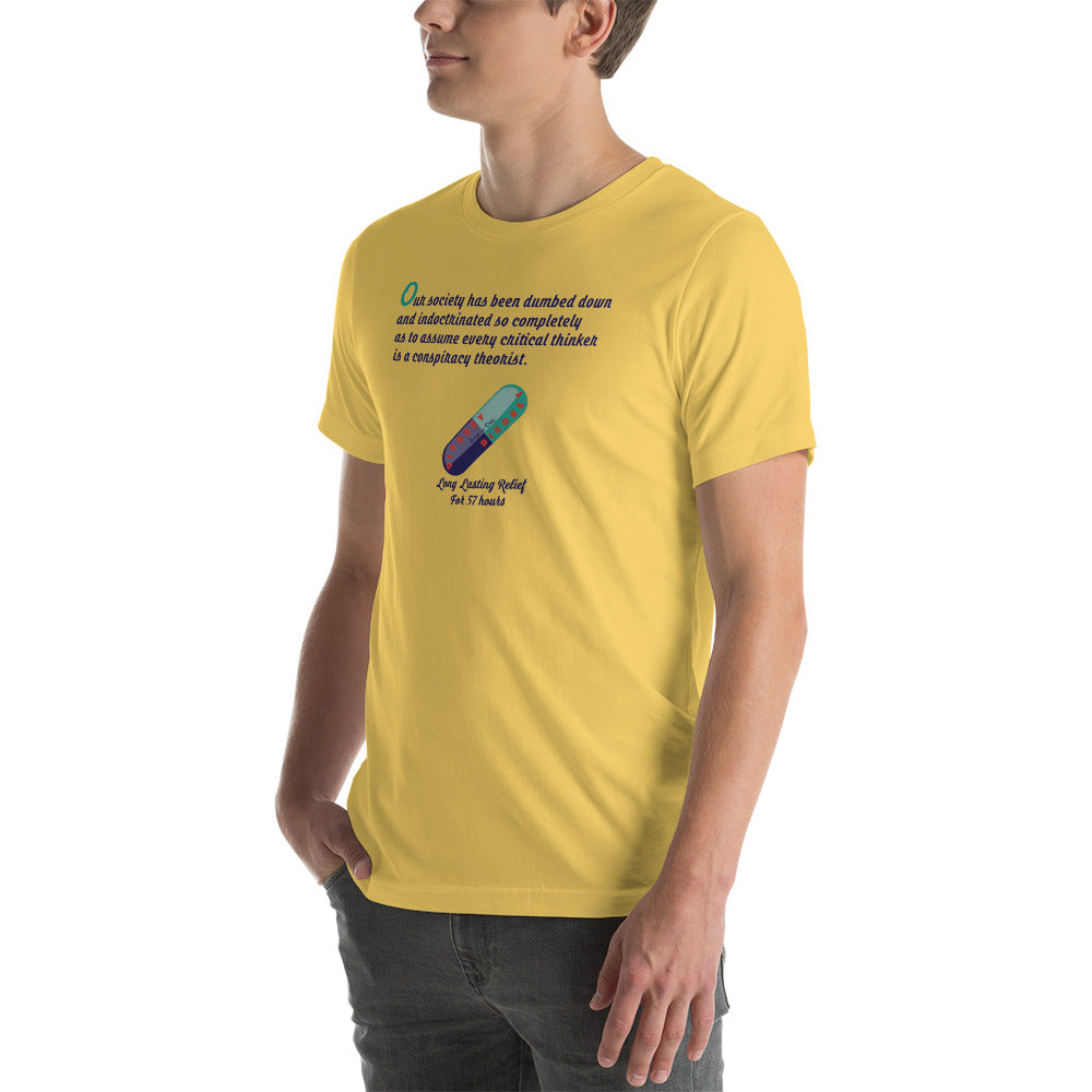 Unisex t-shirt Kukloso Disobey ' Critical thinker... ' Logo Light - Free Shipping