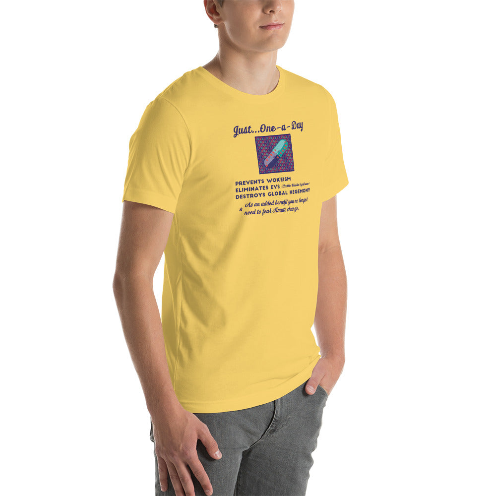 Unisex t-shirt Kukloso Just ' One-A- Day ' Light- Free Shipping