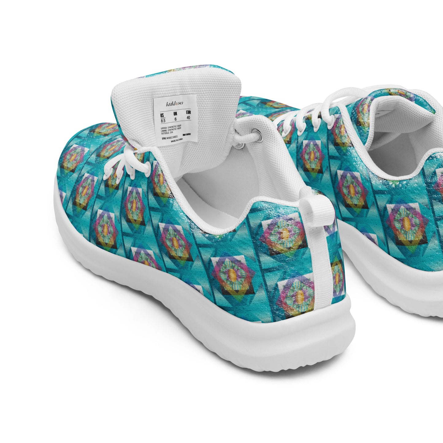 Women’s athletic shoes Kukloso Whimsical No 19 Aqua - Free Shipping