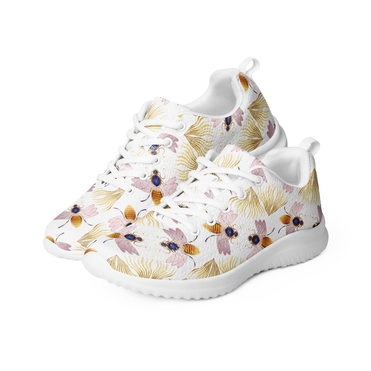 Women’s athletic shoes Kukloso Queen bee No 21 on White - Free Shipping