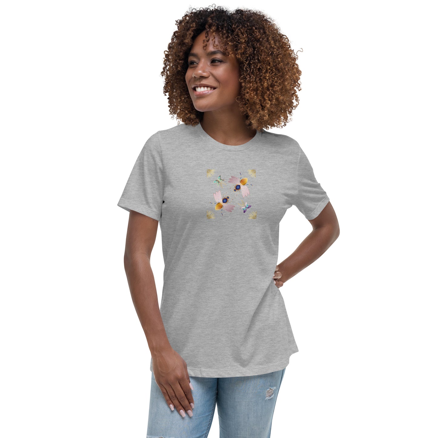 Women's Relaxed T-Shirt Kuklos 4409 Honey Bees Free Shipping