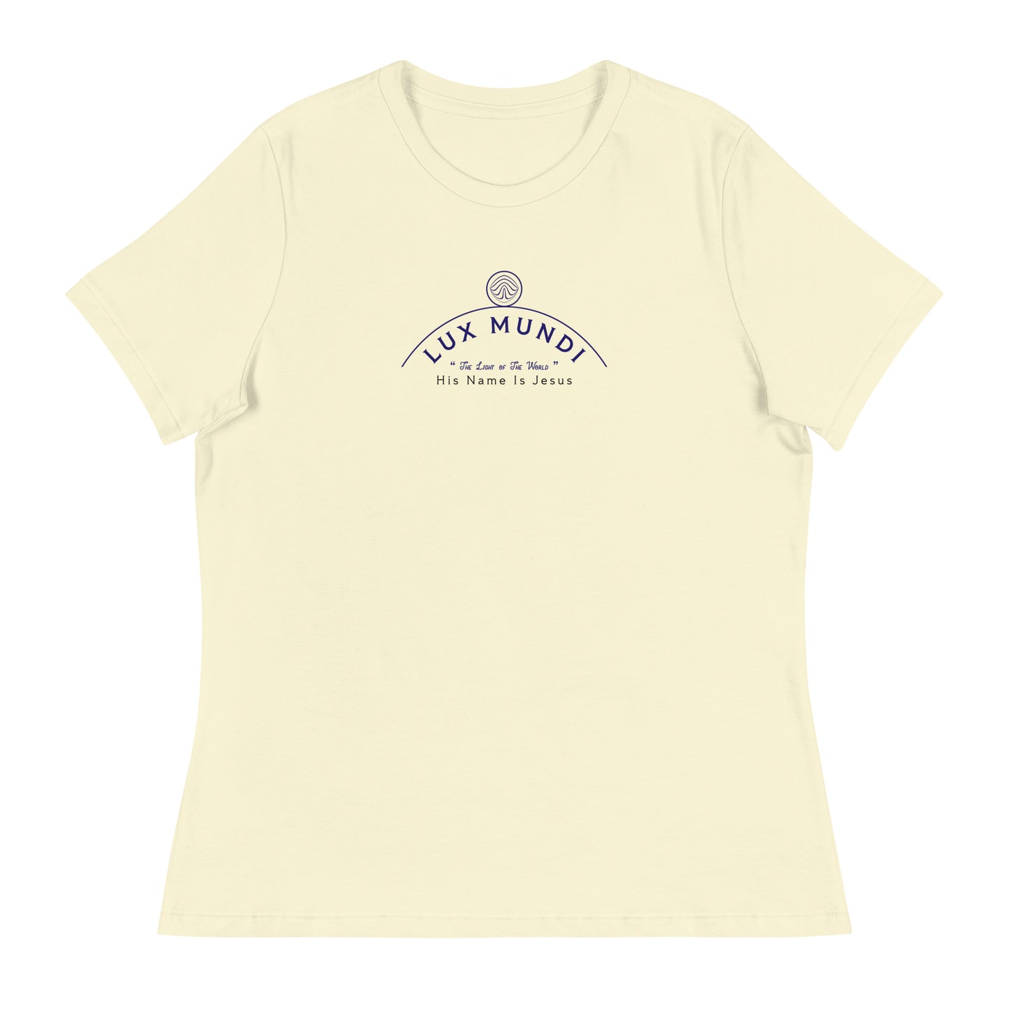 Women's Relaxed T-Shirt Women's Relaxed T-Shirt Christian Lux Mundi - 'Light of The World' Free Shipping