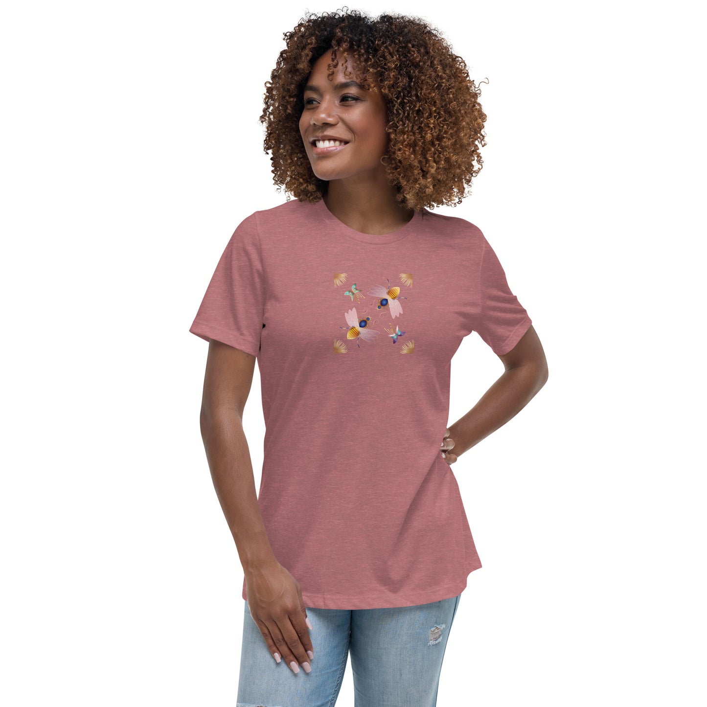 Women's Relaxed T-Shirt Kuklos 4409 Honey Bees Free Shipping