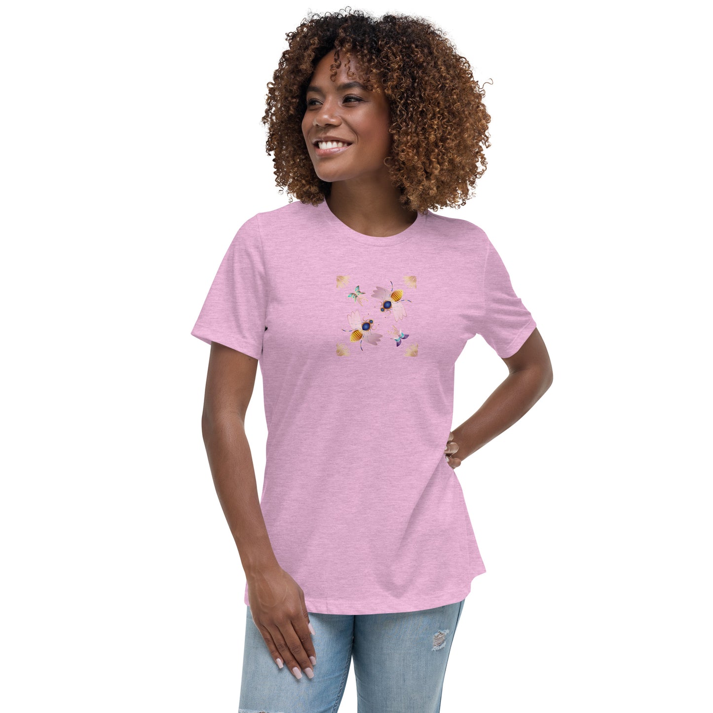 Women's Relaxed T-Shirt Kuklos 4409 Honey Bees Free Shipping