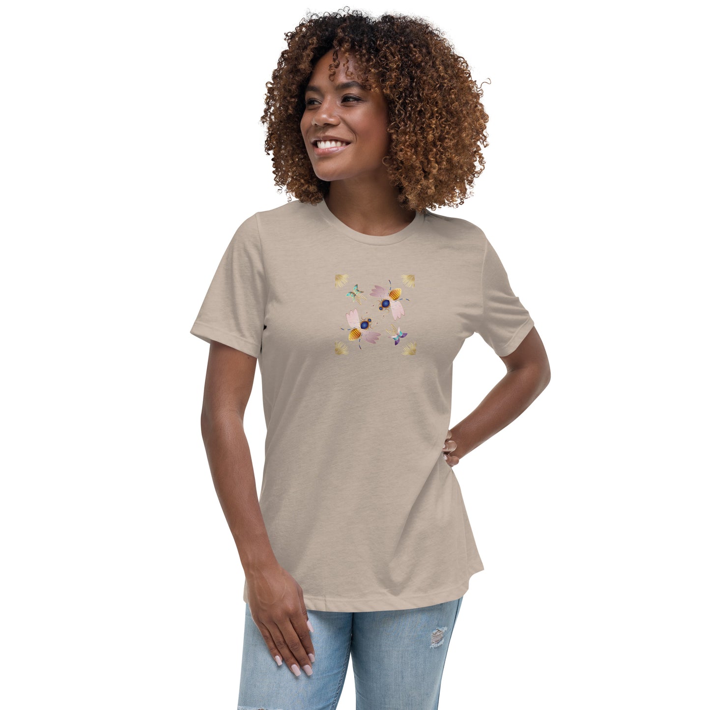 Women's Relaxed T-Shirt Kuklos 4409 Honey Bees Free Shipping