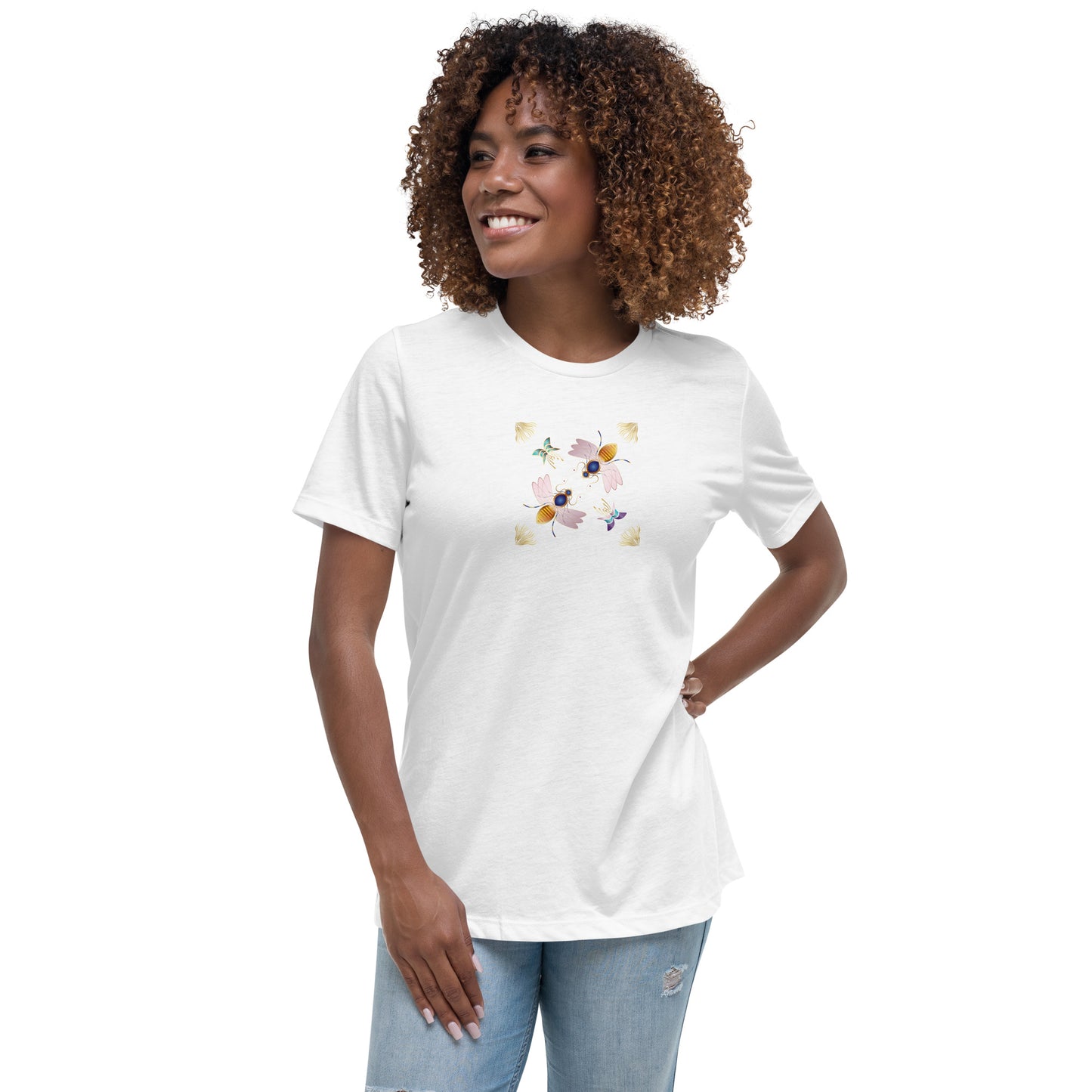 Women's Relaxed T-Shirt Kuklos 4409 Honey Bees Free Shipping