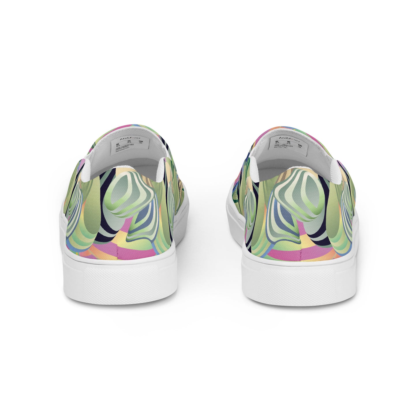 Women’s slip-on canvas shoes Kukloso Ice Cream Swirls No 42 - Free Shipping