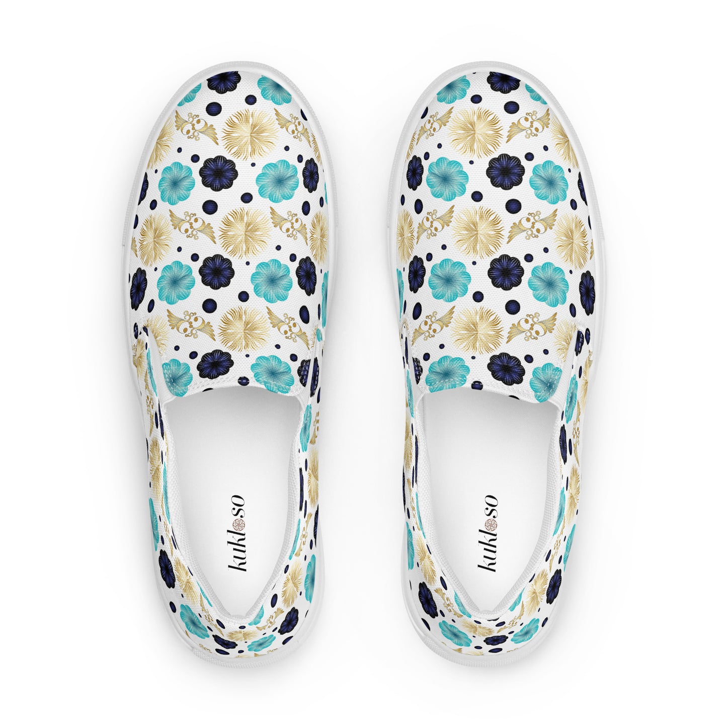 Women’s slip-on canvas shoes Kukloso Abstractical No 222 - Free Shipping