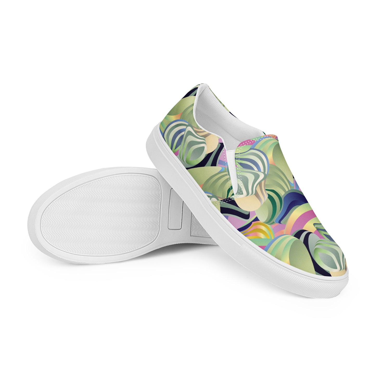 Women’s slip-on canvas shoes Kukloso Ice Cream Swirls No 42 - Free Shipping