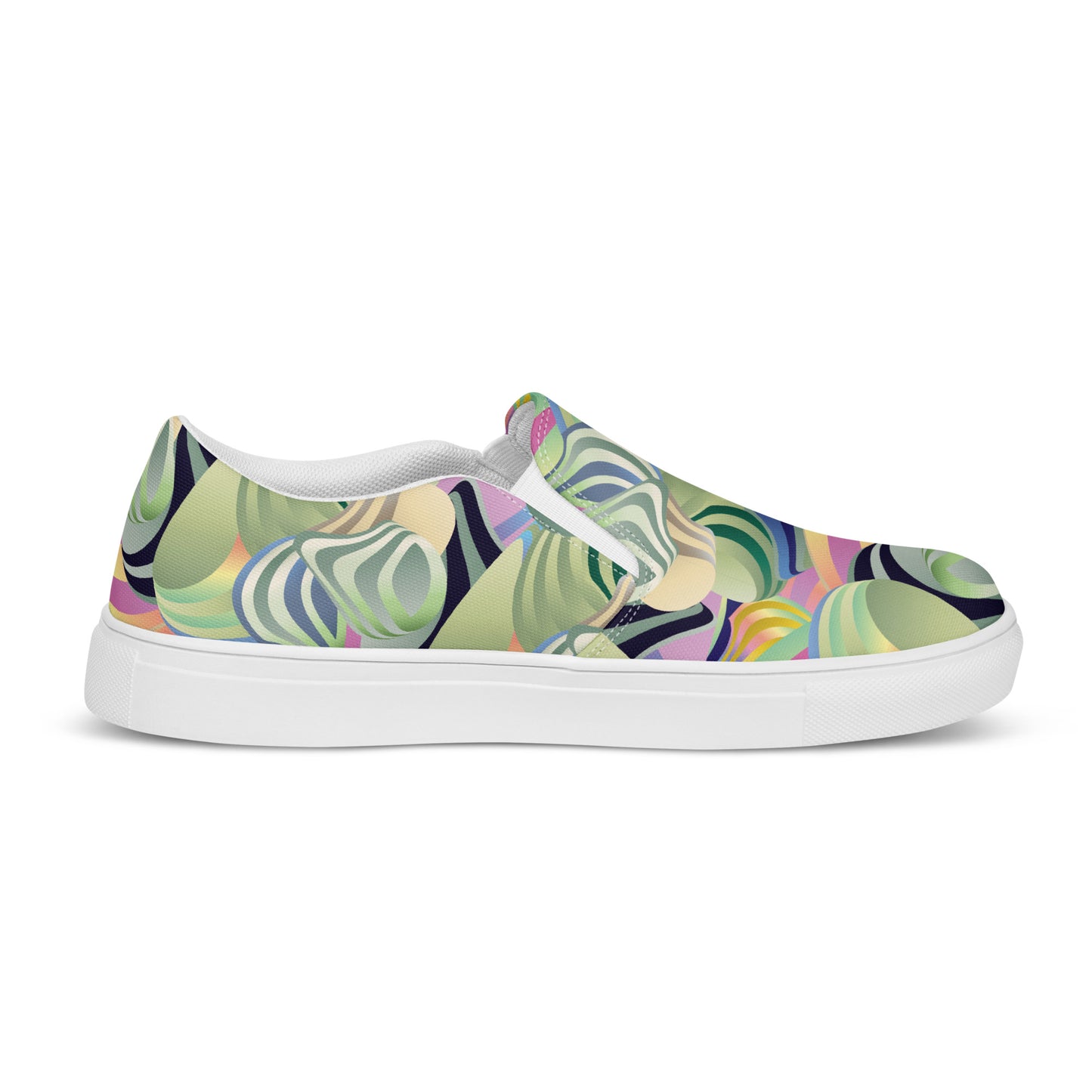 Women’s slip-on canvas shoes Kukloso Ice Cream Swirls No 42 - Free Shipping
