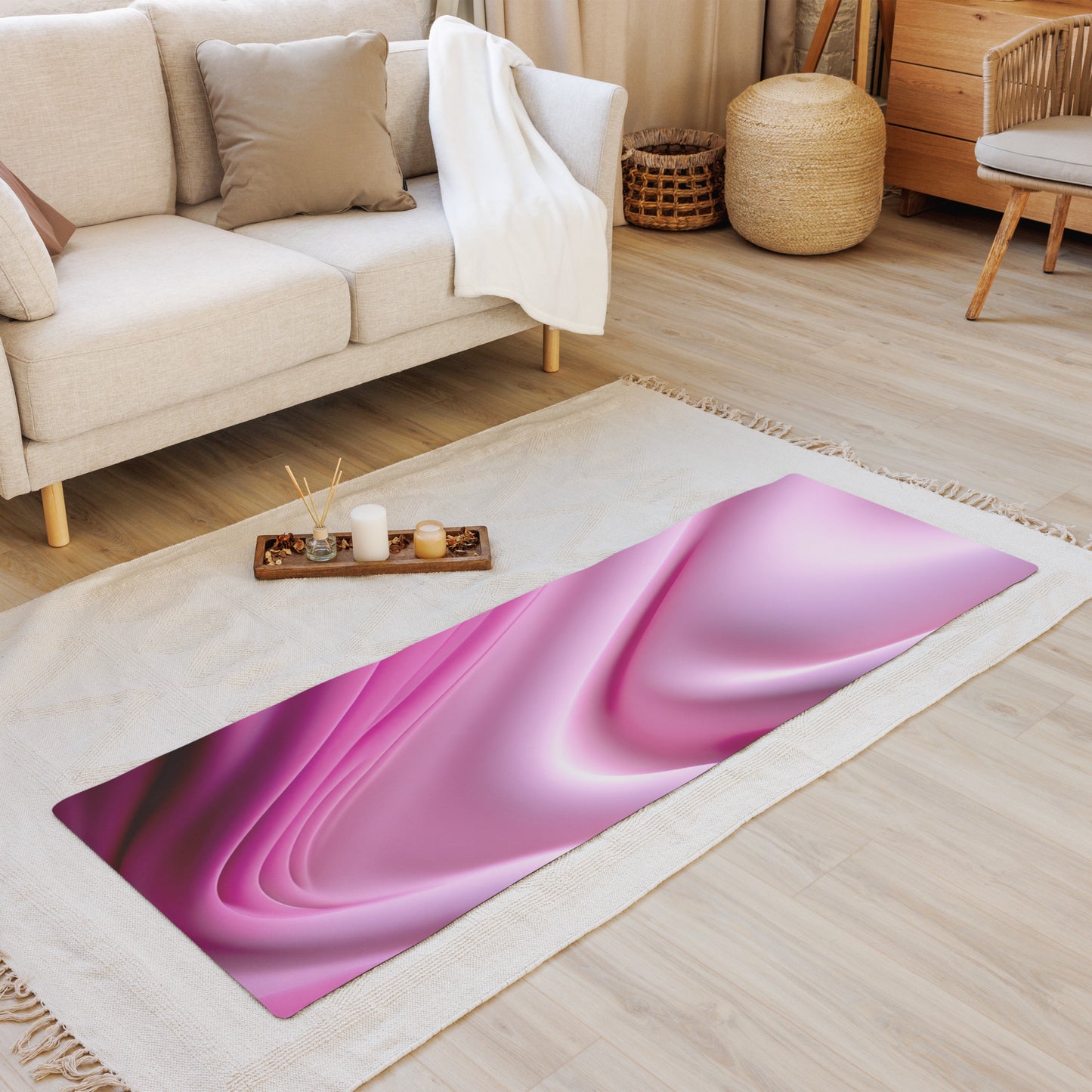 Yoga mat Kukloso No 15 Very Pink - Rose Free Shipping