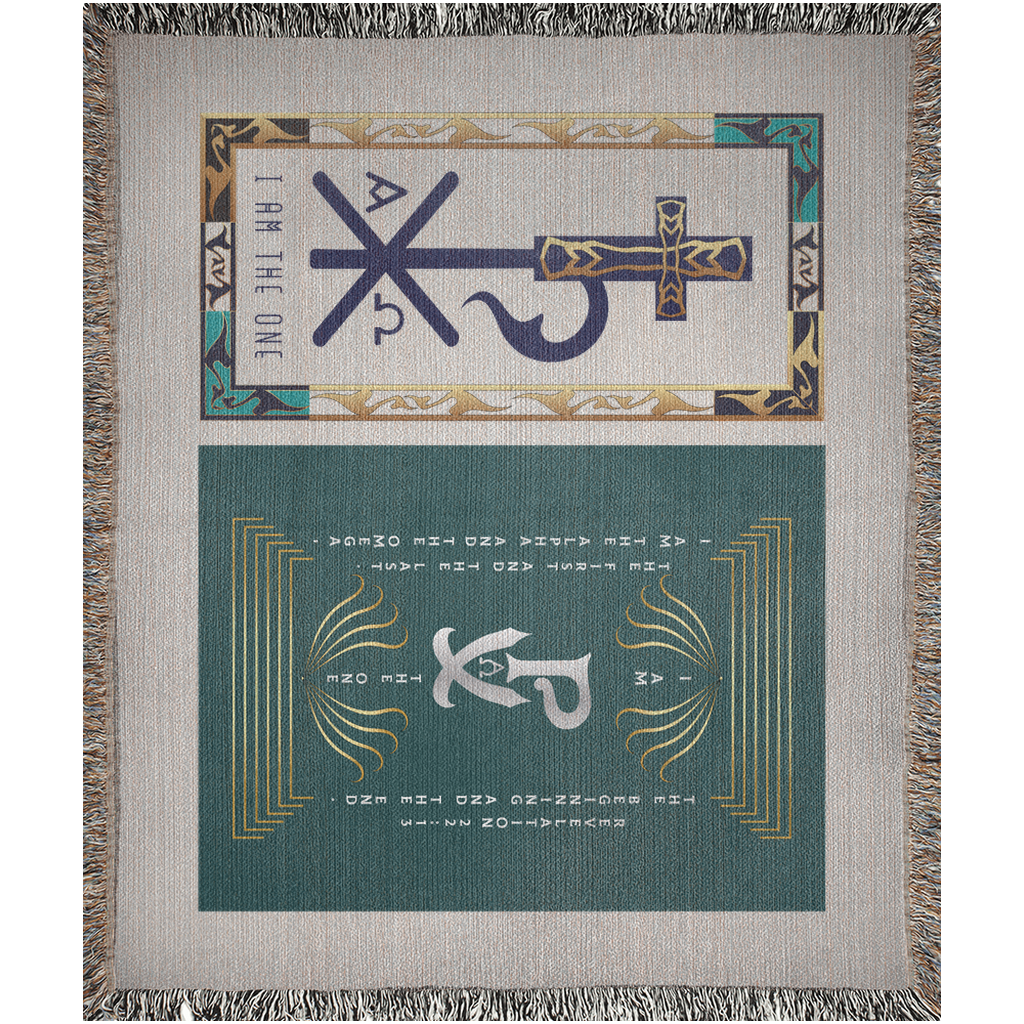 Woven Blankets Kukloso PX Christogram "I Am The One" No 1 - Free Shipping