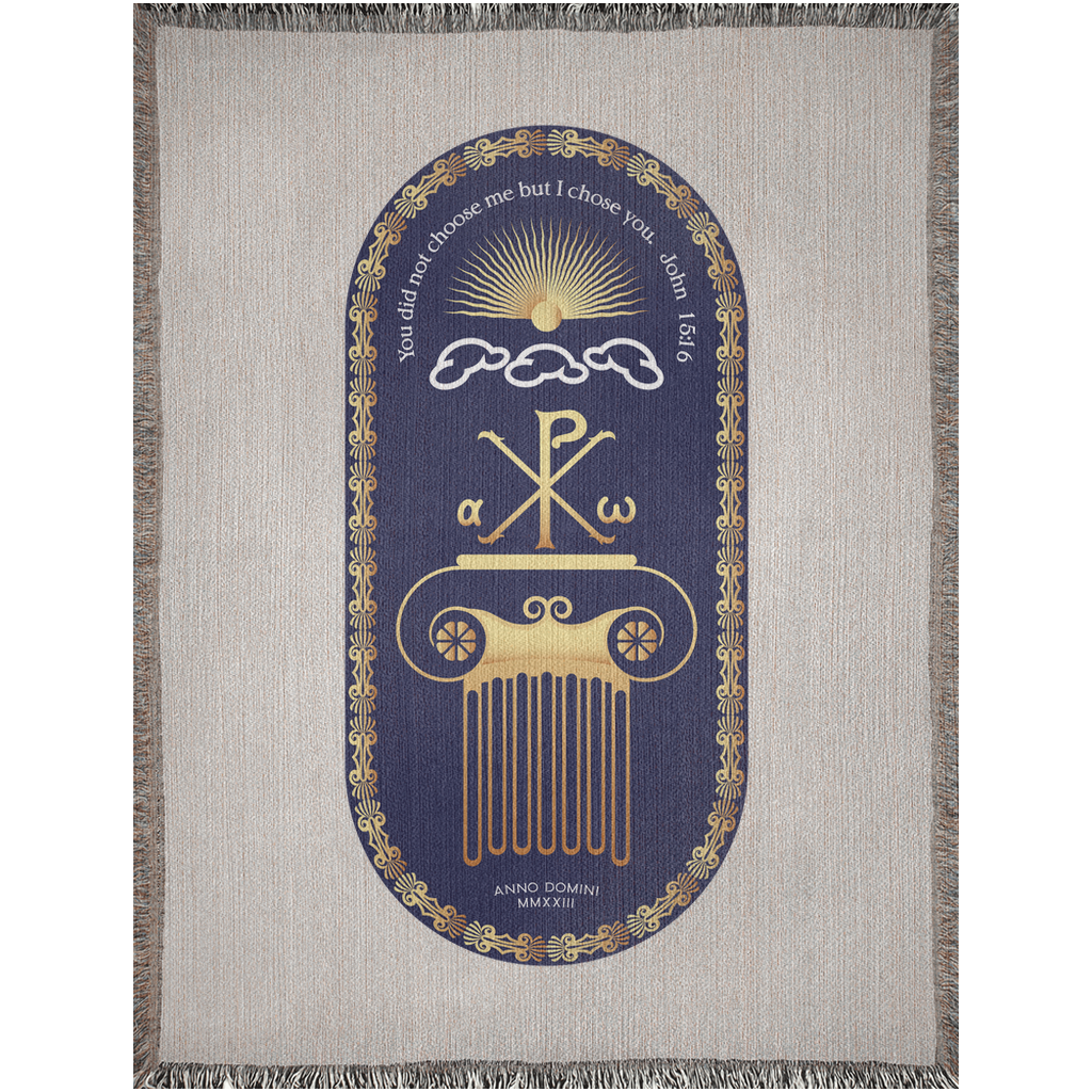 Woven Blankets Kukloso PX Christogram John 15:16 - Free Shipping