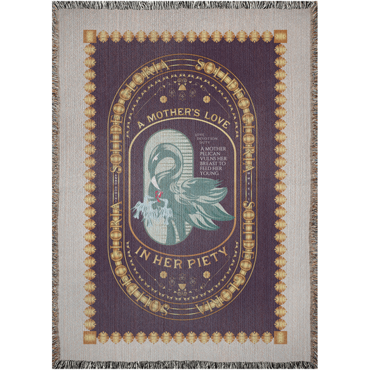 Woven Blankets Kukloso "In Her Piety", The Vulning Pelican No 2 - Free Shipping