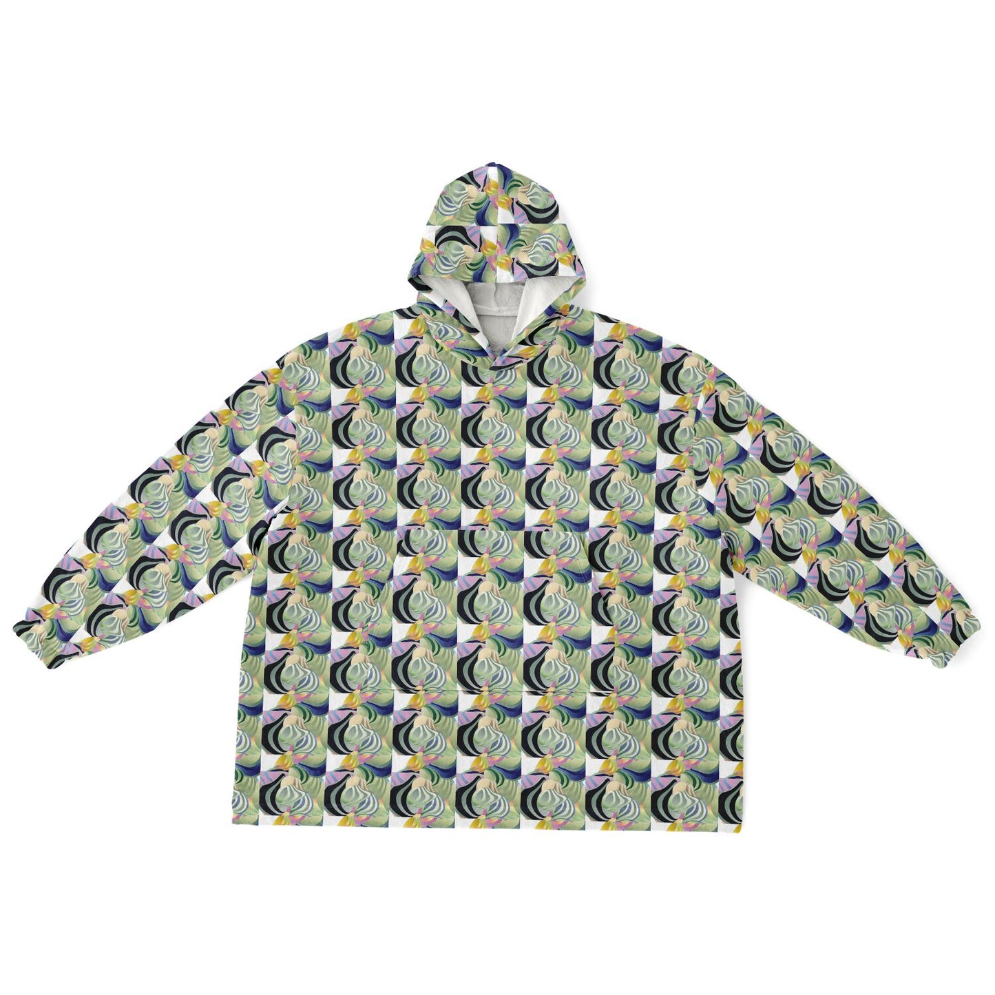 Snug Hoodie Economy - AOP Kukloso Ice Cream Swirls No 42 - Free Shipping