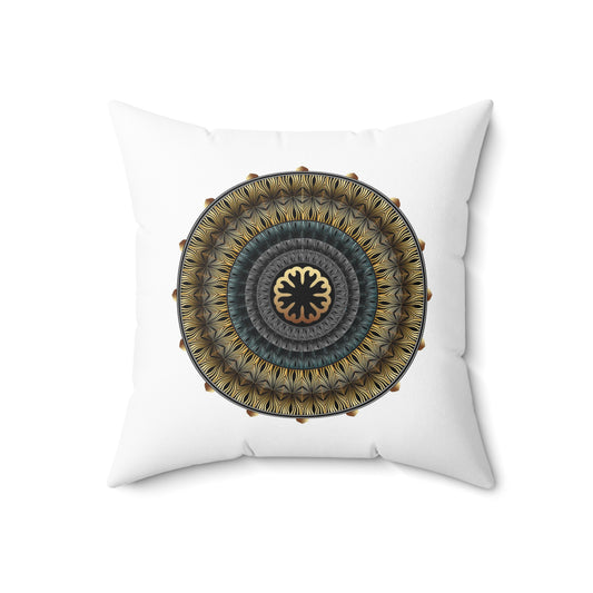 Spun Polyester Square Pillow Kukloso Kuklos Mandala No 4439 & 4440 - Free Shipping