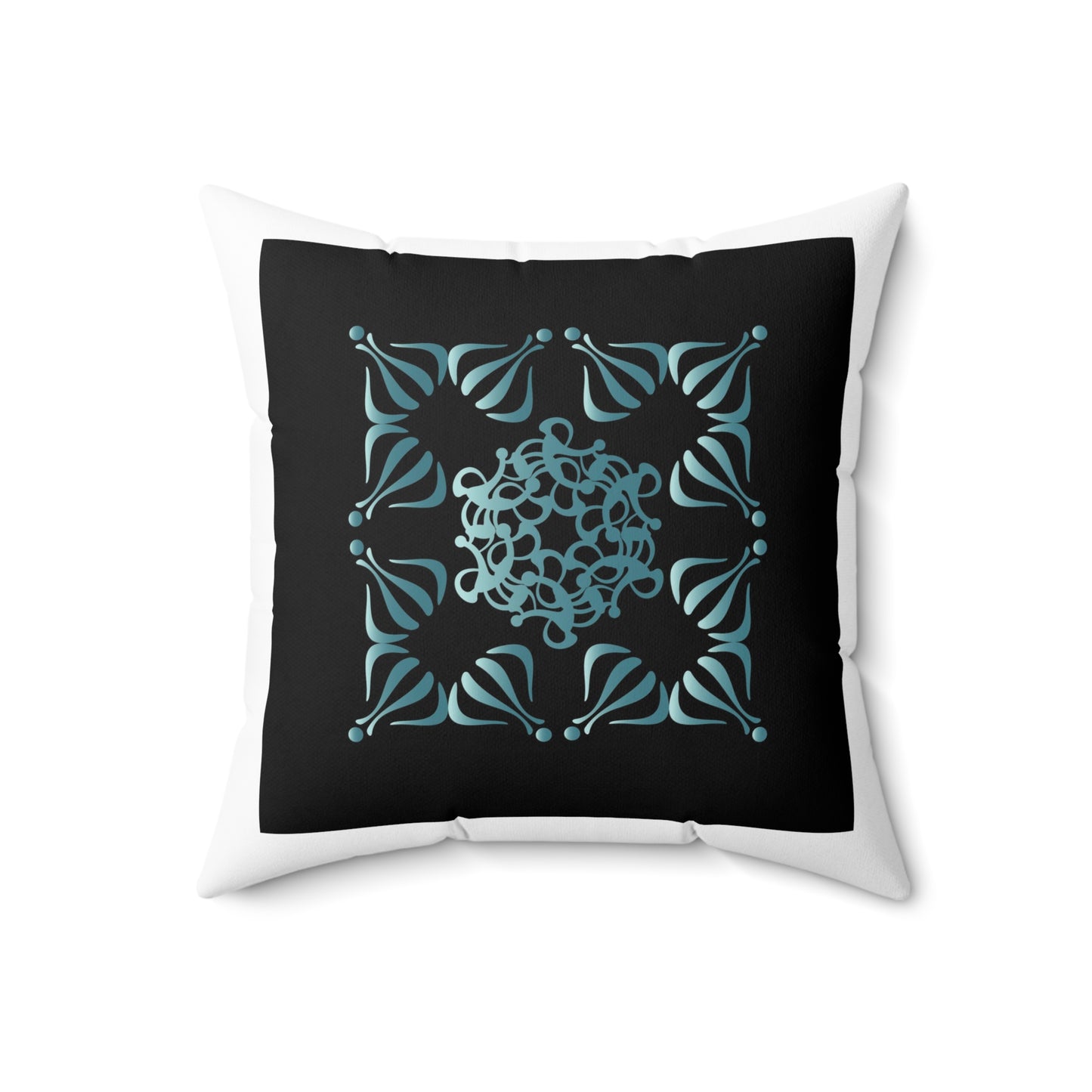 Spun Polyester Square Pillow Kukloso Ancient Geometrica No 30 - Free Shipping